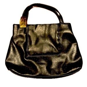 Vintage Black and Gold Handbag